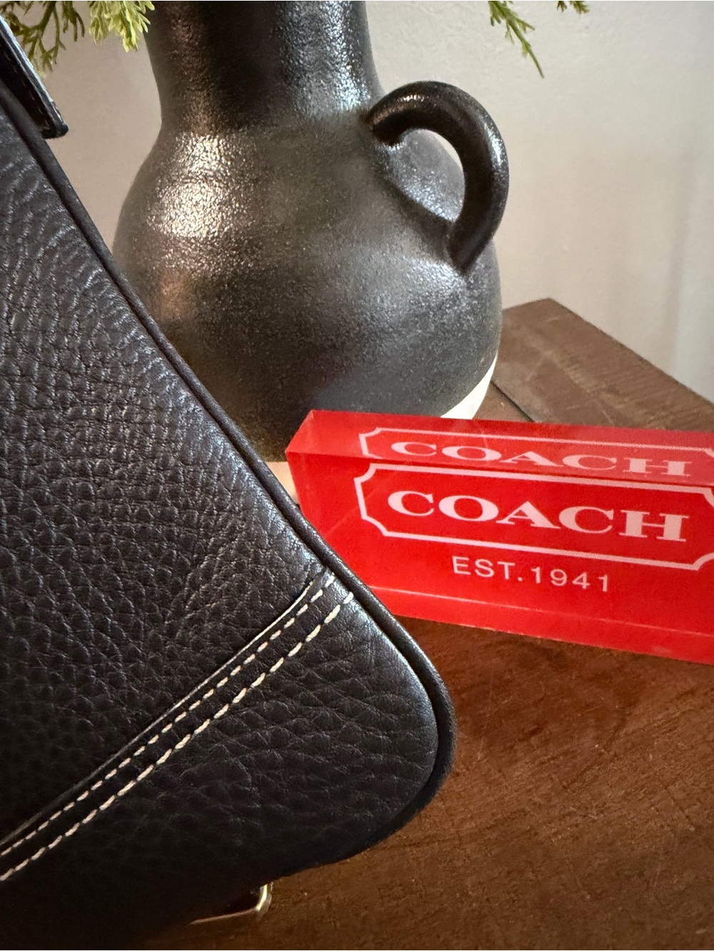 Coach Black Leather Crossbody Bag - Picture 5 of 12